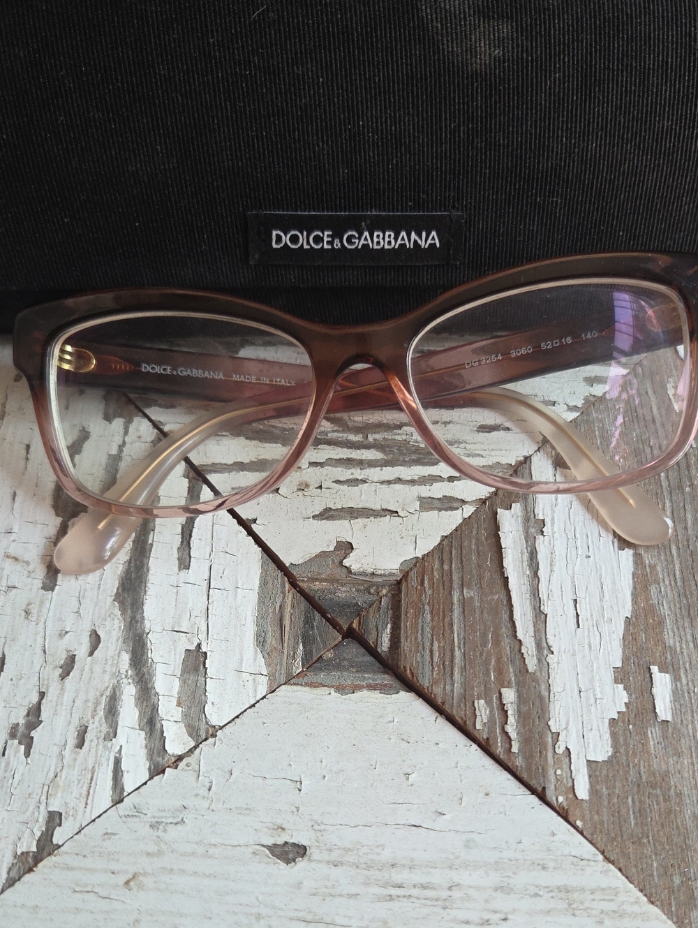 Dolce & Gabbana Women's Pink Gradient Optical Glasses